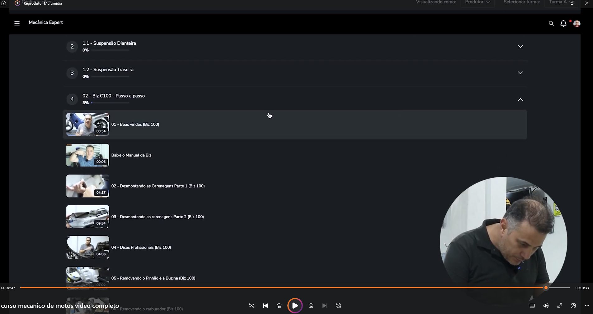curso mecanica de motos